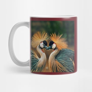 Crested Crane Duo Mug